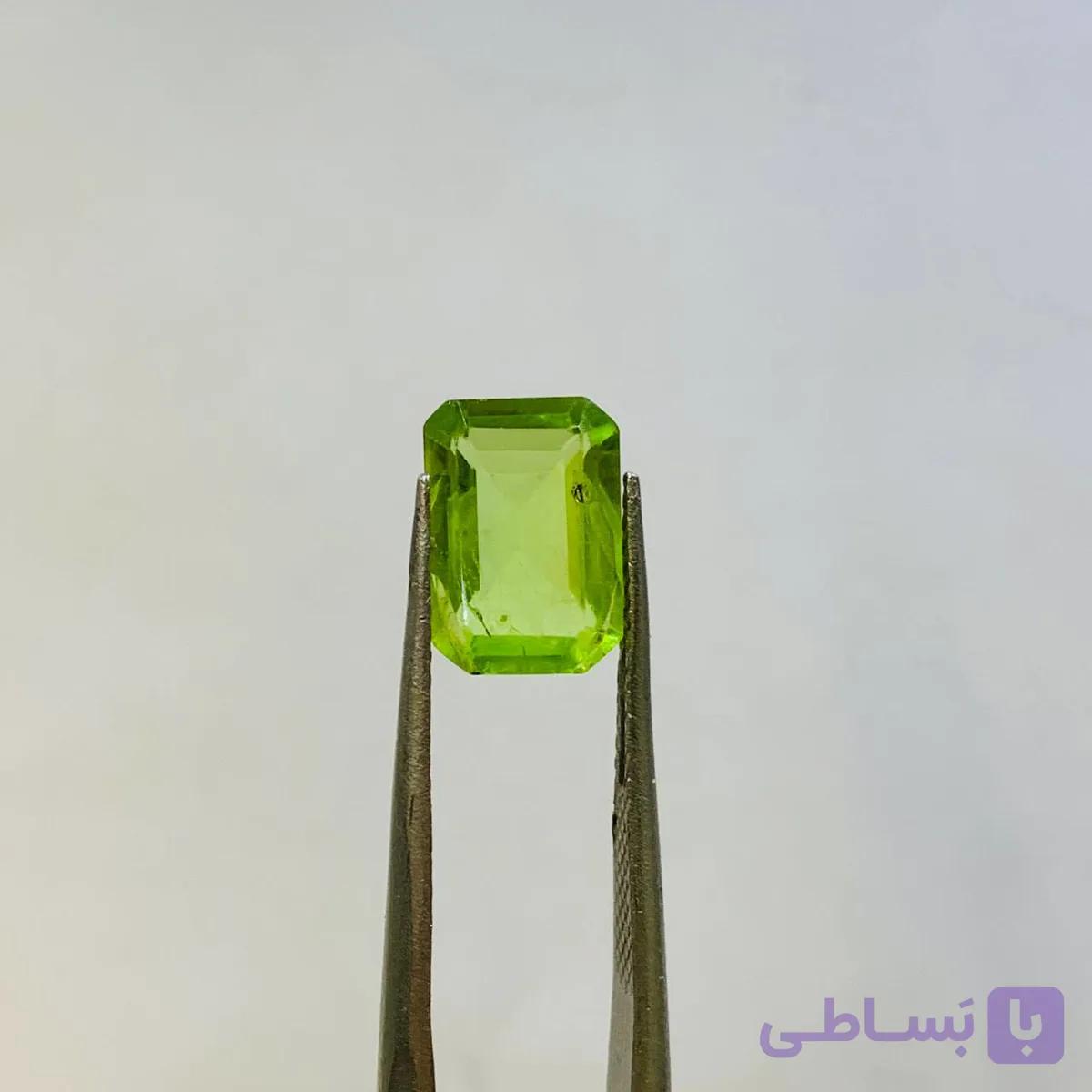 نگین زبرجد اصل سایز 7*10 میلی‌متر — تصویر 1
