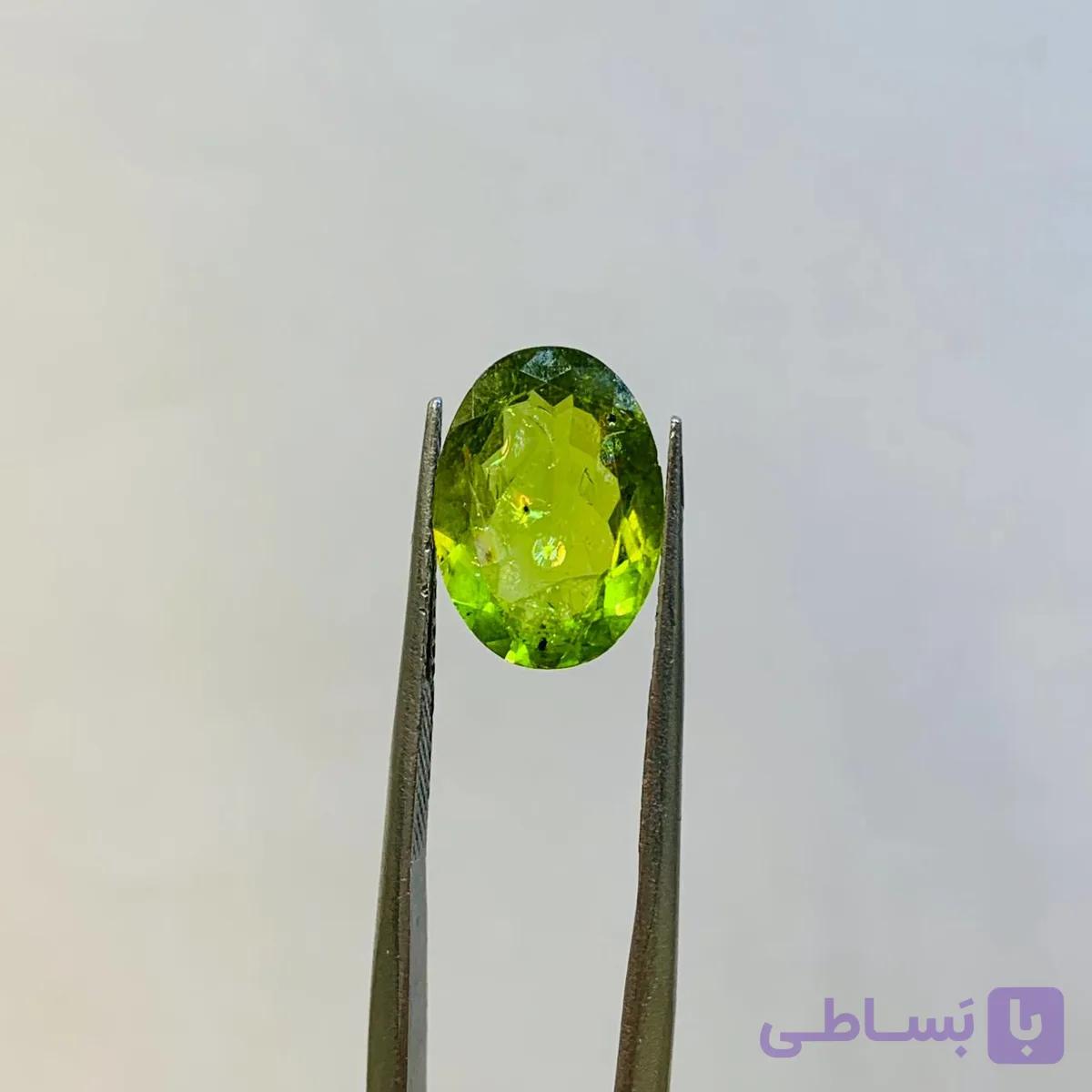 نگین زبرجد اصل سایز 9*12 میلی‌متر — تصویر 1
