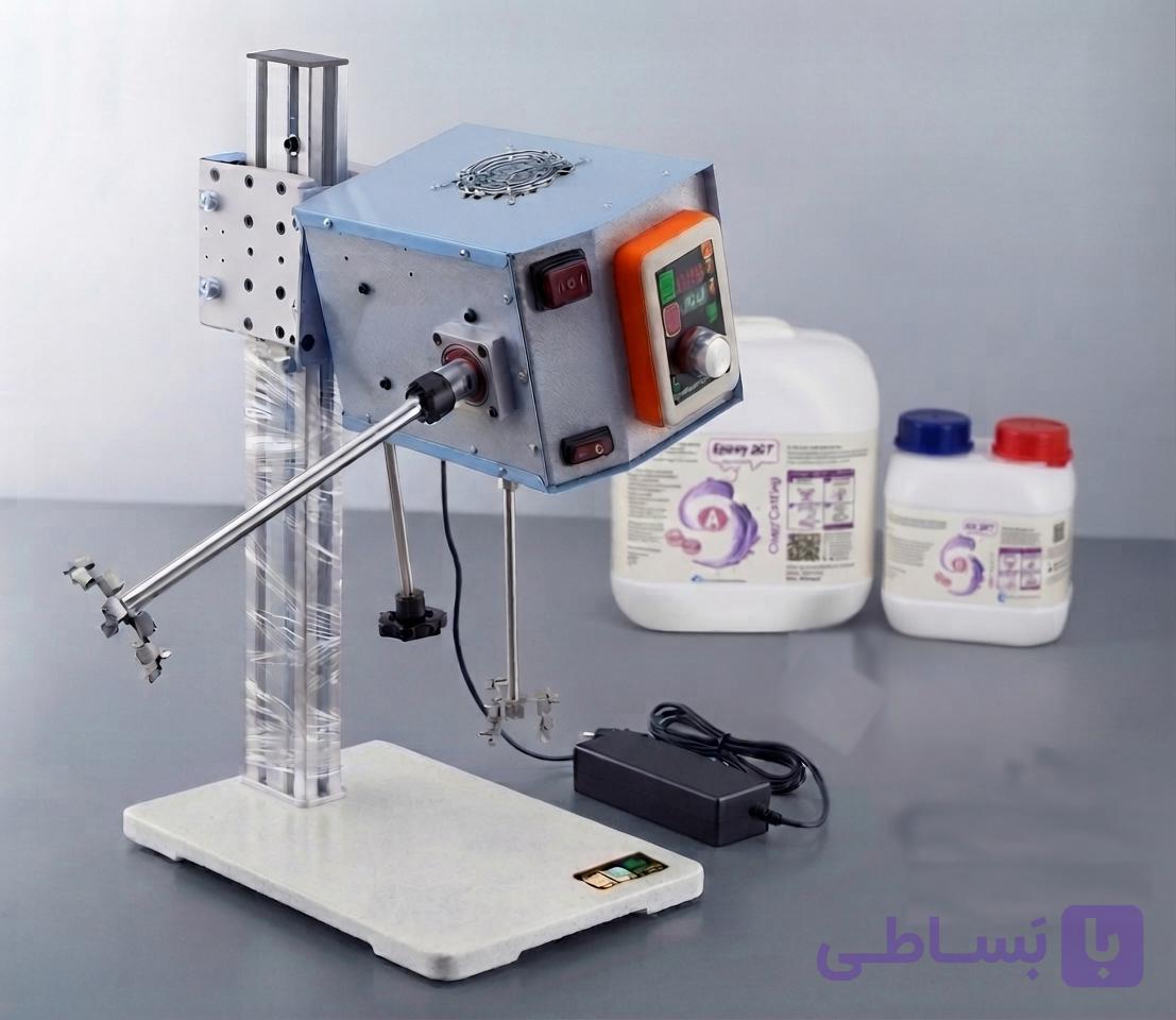 همزن مکانیکی ویسکوزیته بالا مدل MS-400R آکو افرا (مخصوص رزین و اپوکسی) — تصویر 1