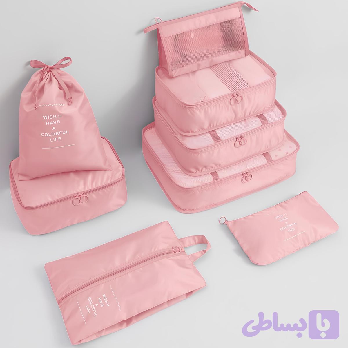 پک کیف نظم دهنده چمدان مسافرتی ضدآب (8 تکه) برلیانس New eight-piece set