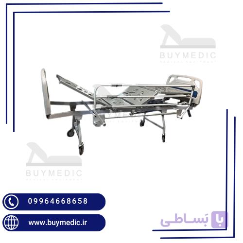 تخت بیمارستانی سه شکن مکانیکی ABS