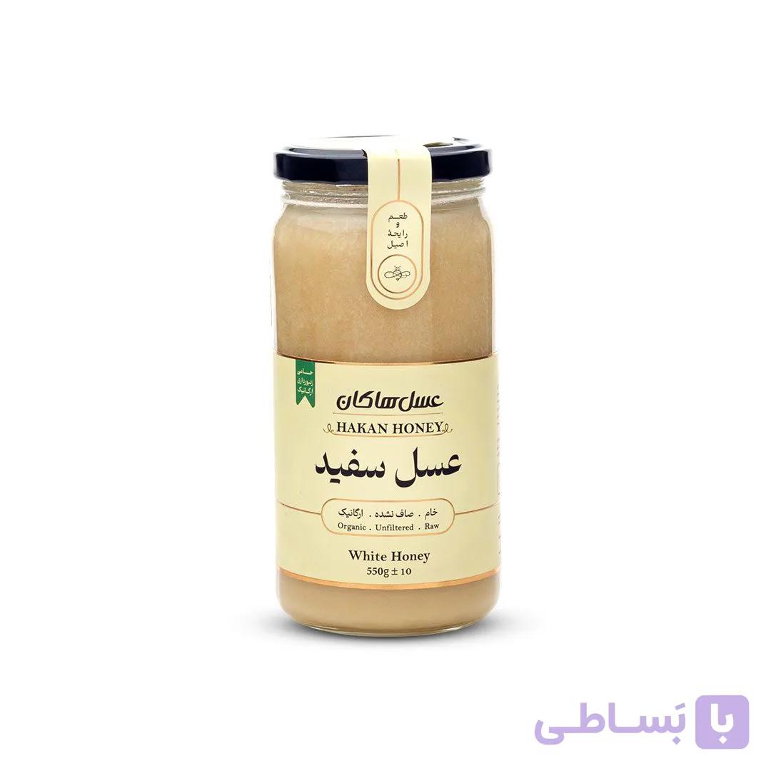 عسل ارگانیک سفید هاکان (600 گرمی)