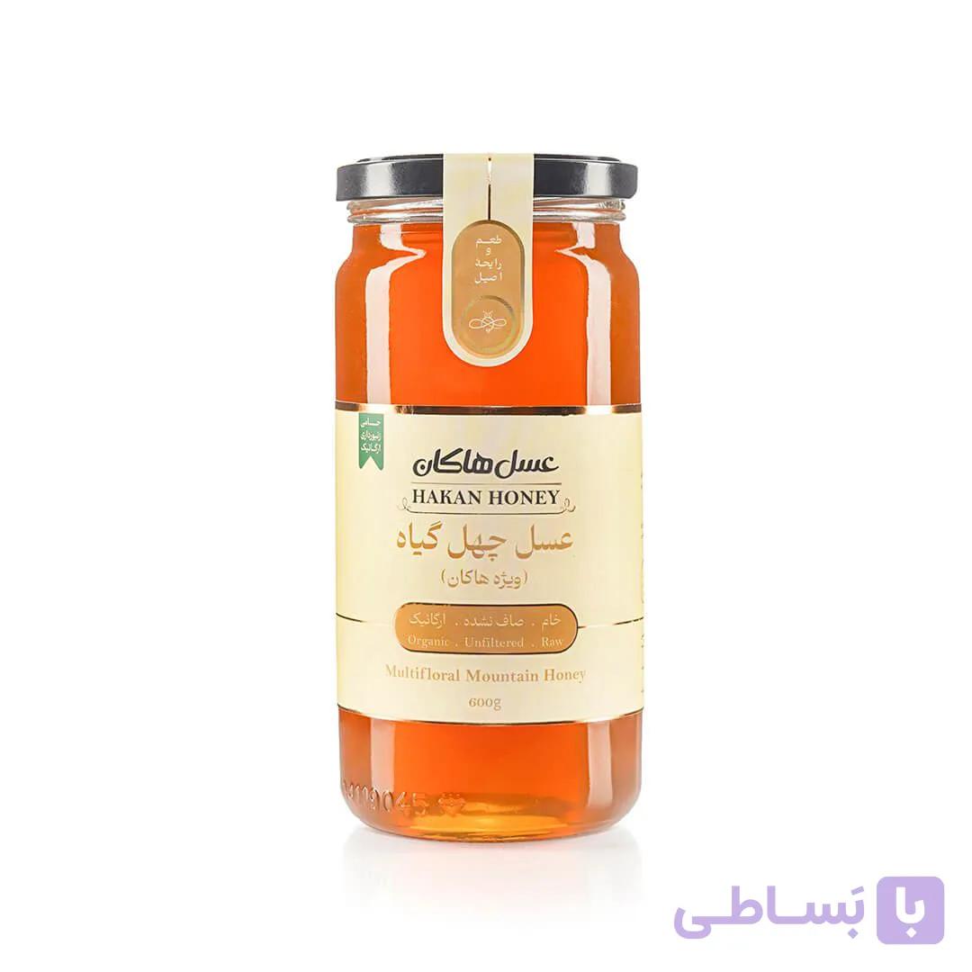 عسل ارگانیک چهل گیاه هاکان 600 گرم