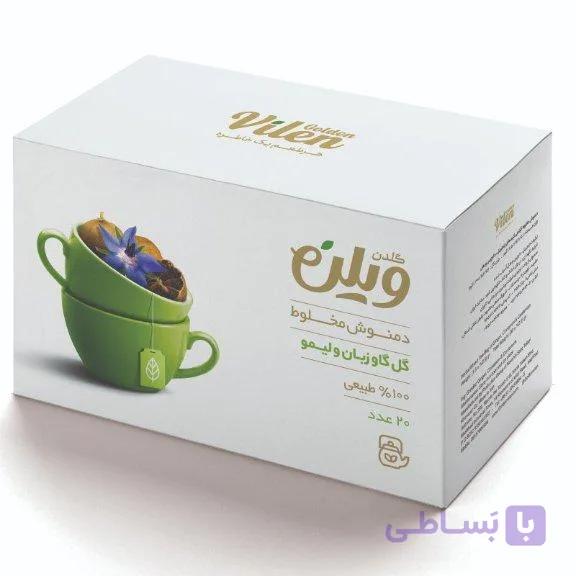 دمنوش گیاهی گل گاوزبان، لیمو بسته (20 عددی)