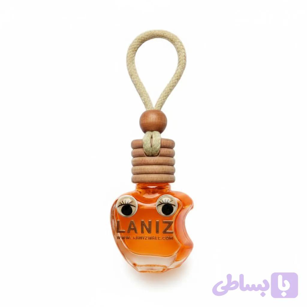 خوشبو کننده خودرو آویزی لانیز مدل لومینا رایحه گل یخ — تصویر 1