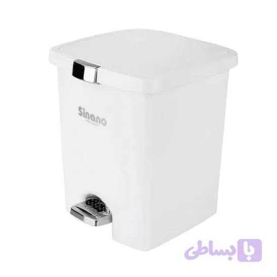 سطل پدالی متوسط دوجداره نگین کروم و طلایی بسته 8 تایی کد R366 — تصویر 1
