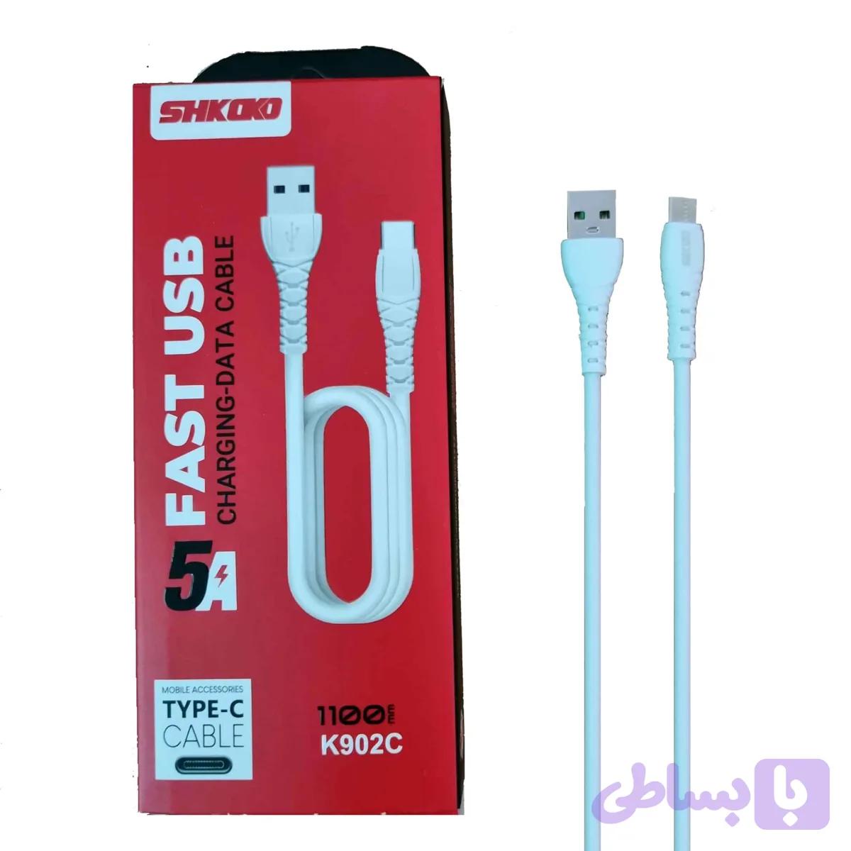 کابل شارژ تایپ سی شکاکو مدل K902C — تصویر 1