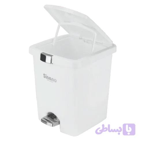 سطل پدالی کوچک دوجداره نگین کروم یا طلایی بسته 6 تایی کد R365 — تصویر 1
