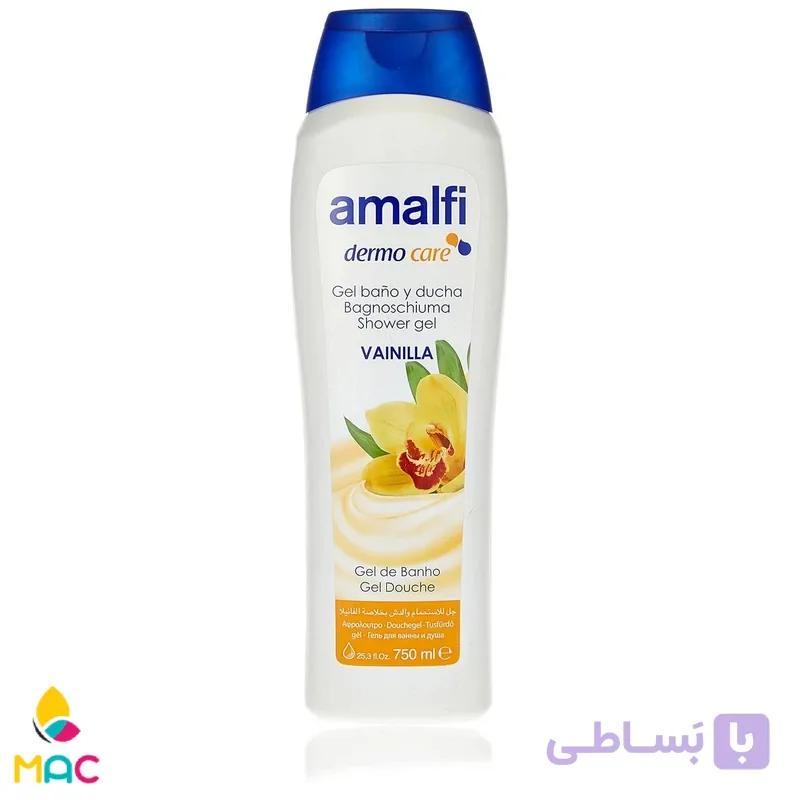 شامپو بدن (شاورژل) وانیل آمالفی ۷۵۰ میلی‌لیتر | فروشگاه اینترنتی مکیاج