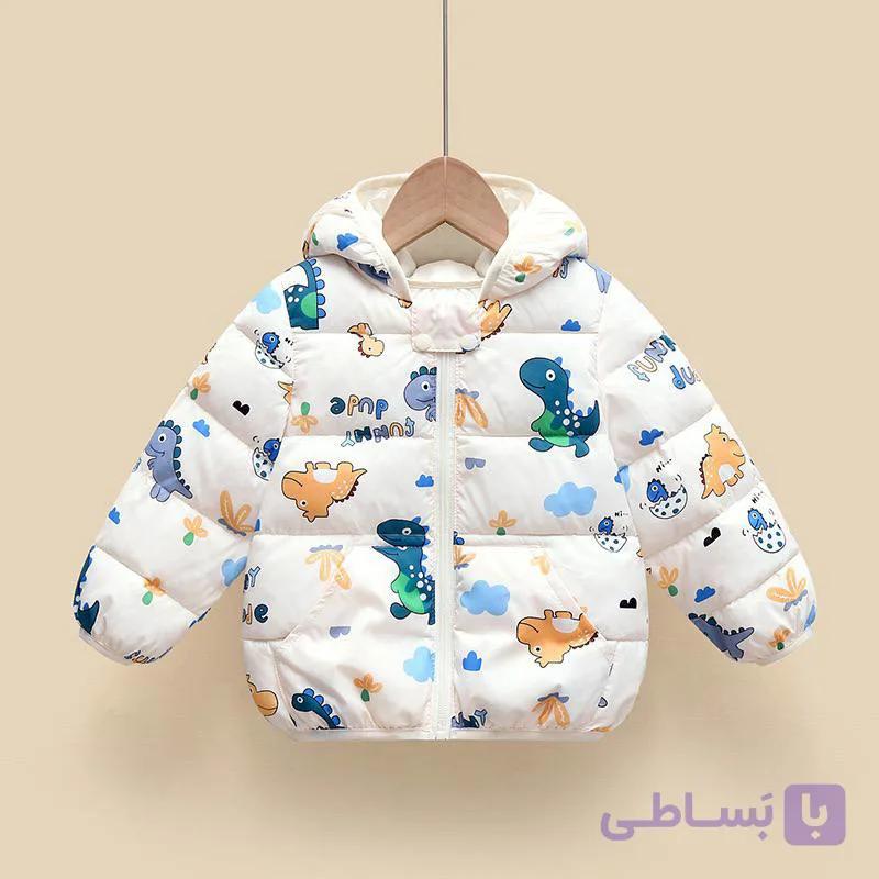 کاپشن کلاهدار وارداتی (سفید) — تصویر 1