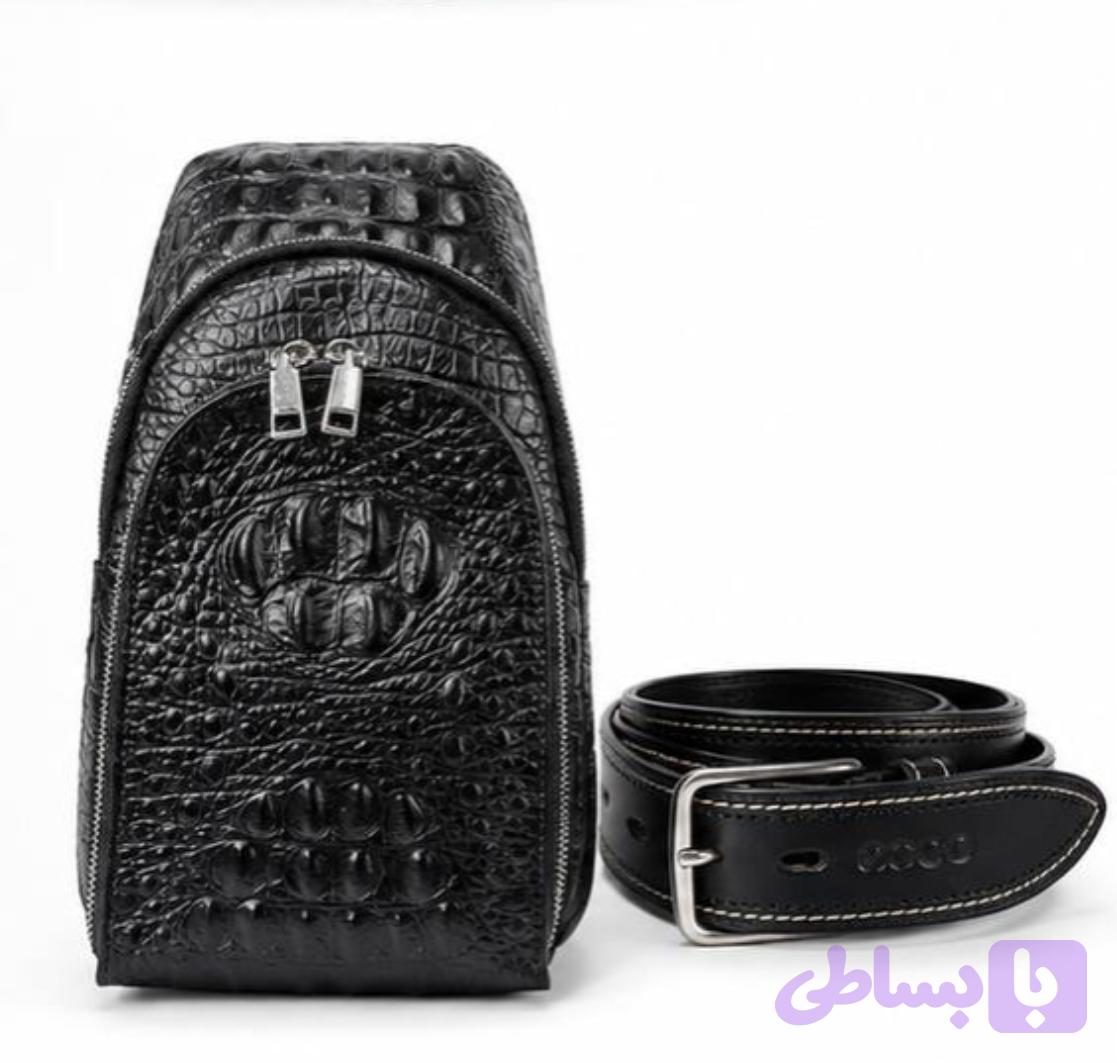 sling bag& Beltکیف اسلینگ و کمربند چرمی