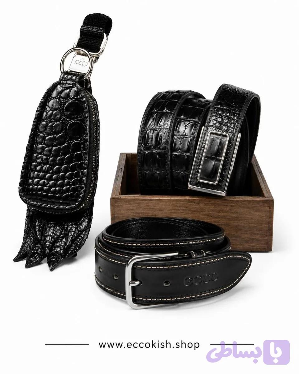 key holder&Belt جاکلیدی چرمی وکمربند — تصویر 1