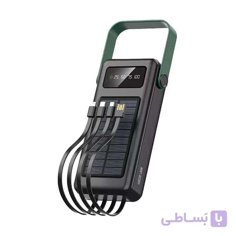 پاوربانک خورشیدی 30000 میلی‌آمپر گرین لاین مدل Solar Max