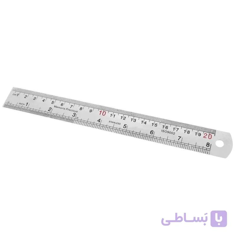 خط کش 20 سانتی متر مدل فلزی — تصویر 1