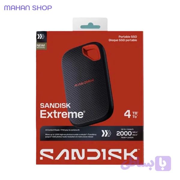 اس اس دی اکسترنال سن دیسک مدل Extreme E70 ظرفیت 4 ترابایت — تصویر 1