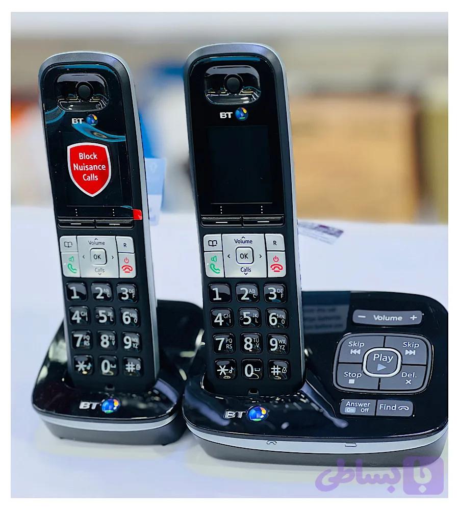 تلفن بیسیم دوگوشی مارک بی تی مدل bt 8500 twin