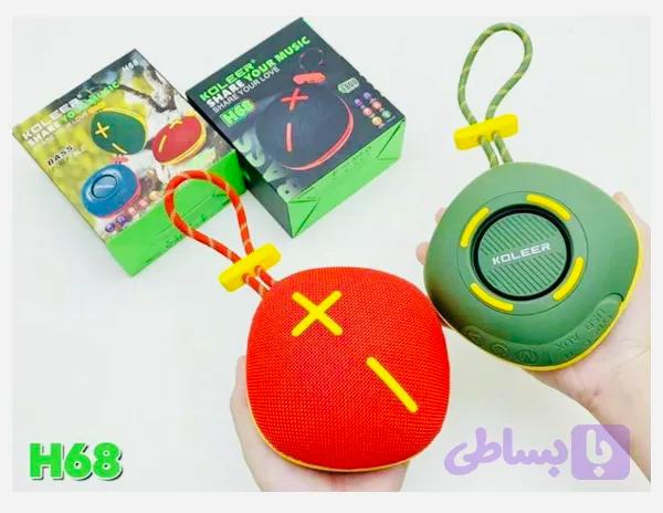 اسپیکر بلوتوثی کالر مدل H68 بیس دار