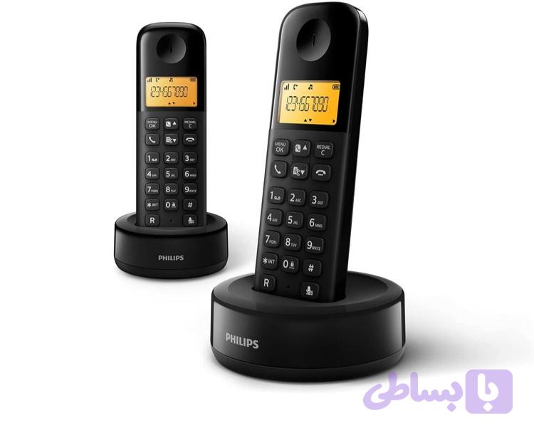 تلفن بیسیم فیلیپس مدل D1603B سه گوشی