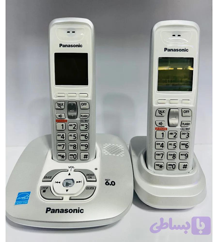 تلفن پاناسونیک دو گوشی مدل kx-tj6472 منشی دار
