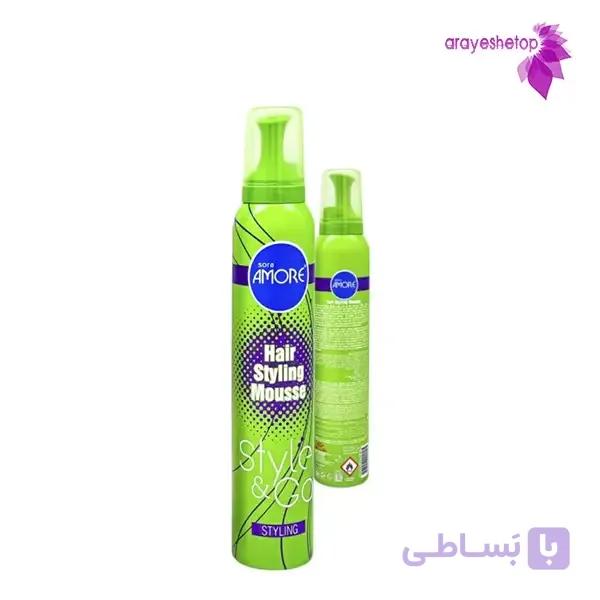 موس مو حالت دهنده مدل استایلینگ سبز آمور