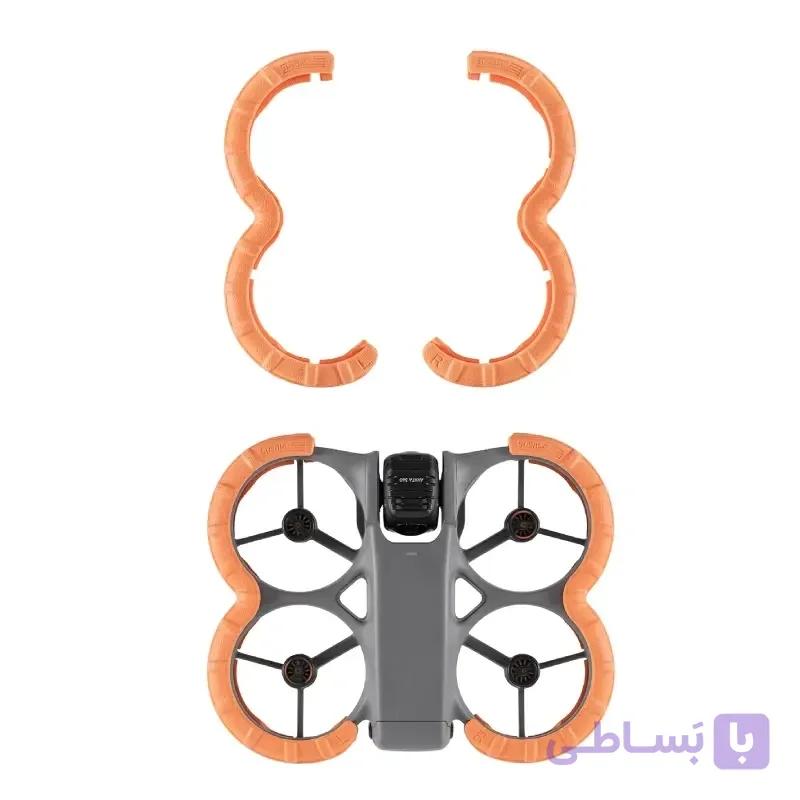 بامپر و محافظ دور بدنه آواتا ۳۶۰ | STARTRC DJI Avata EVA Propeller Guard – Orange Crash Protection Ring for Bulk/OEM — تصویر 1