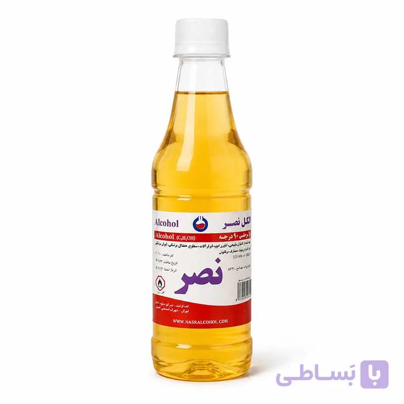 الکل صنعتی ۹۰ درجه نصر حجم ۶۰۰ میلی‌لیتر — تصویر 1