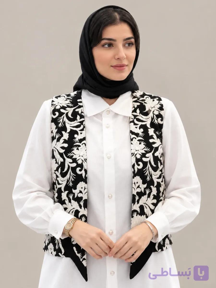 جلیقه مجلسی زنانه ثمین — تصویر 1