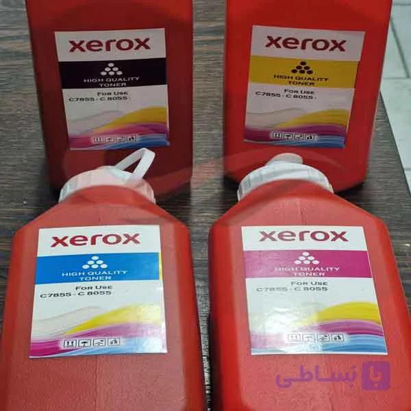 تونر شارژ رنگی زیراکس 7835/45/55 ست 4 رنگ وزن 300 گرم