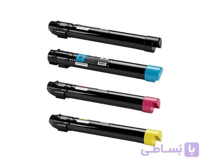 ست چهار رنگ تونر طرح فابریک زیراکس رنگی سری های 7535/45/55 و 7830/35/55 و 80XX وزن خالص هر رنگ تونر 380 گرم — تصویر 1
