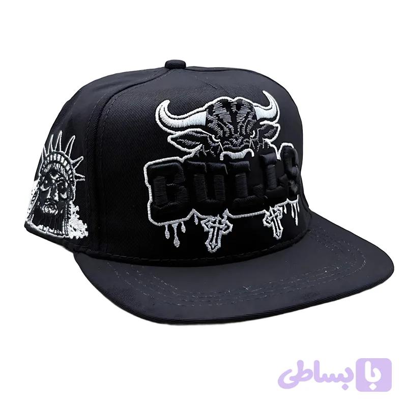 کلاه کپ مشکی بک فیت مدل COW (کد VPTRF)