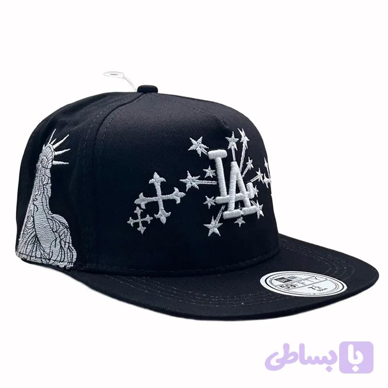 کلاه کپ مشکی بک فیت مدل LA STAR (کد 7O82J)