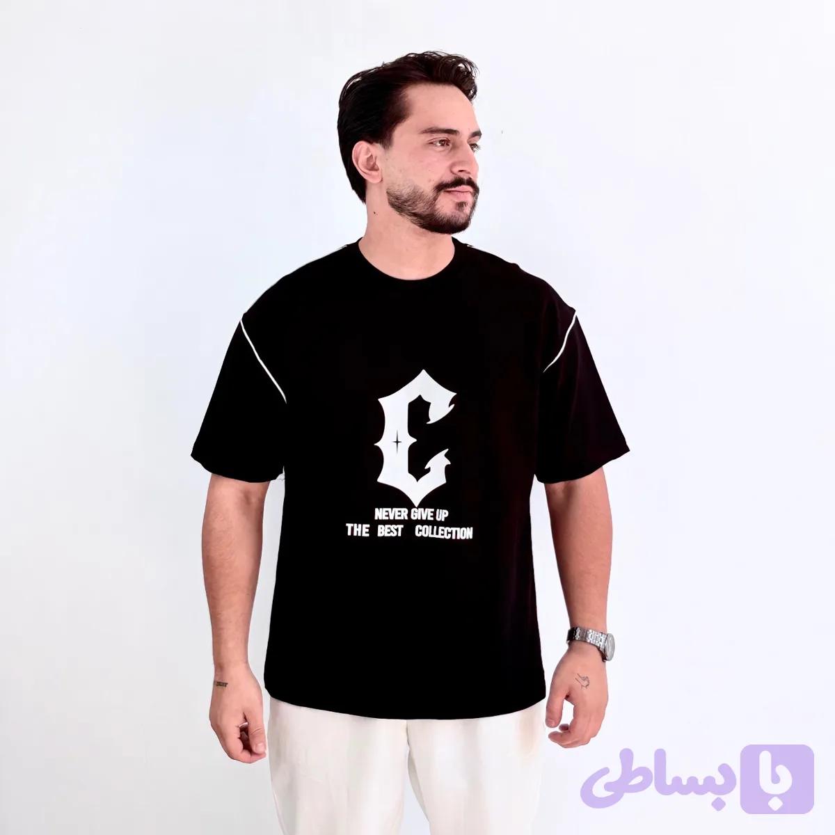 تیشرت مشکی مدل C (کد FNSY8)