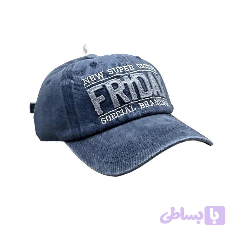 کلاه کپ جین آبی بیسبالی مدل FRIDAY (کد QKW9H)