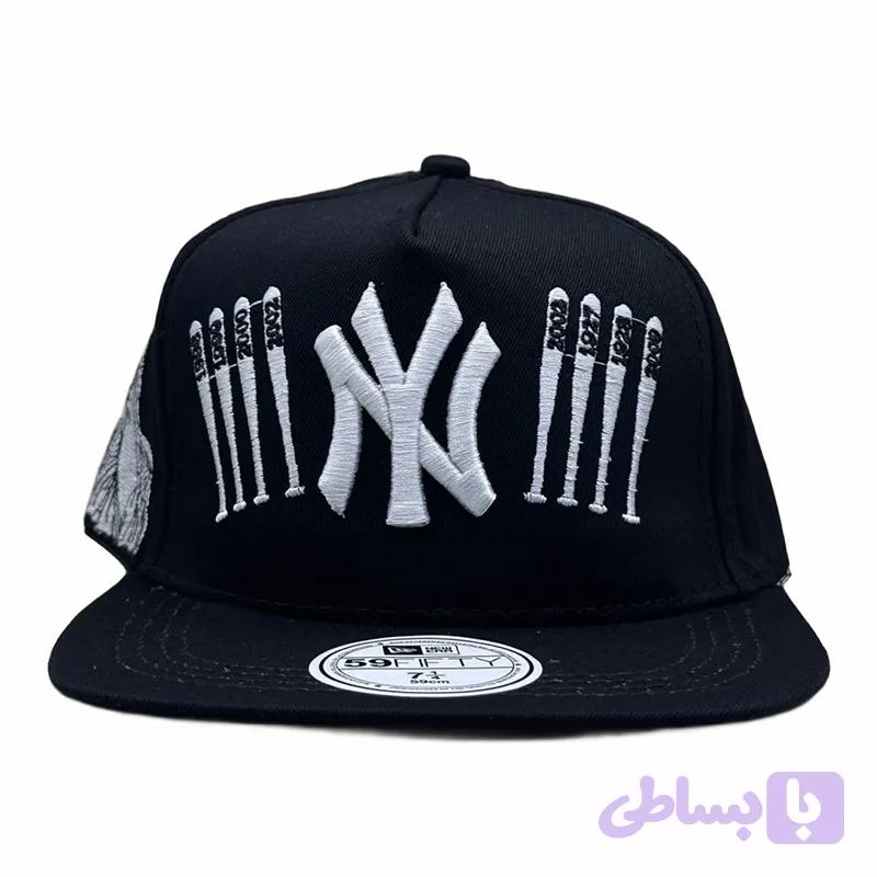 کلاه کپ مشکی بک فیت مدل NY (کد WCLKB)