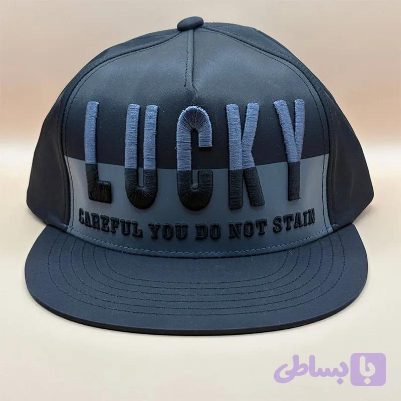 کلاه کپ مشکی مدل LUCKY (کد IO9RZ)