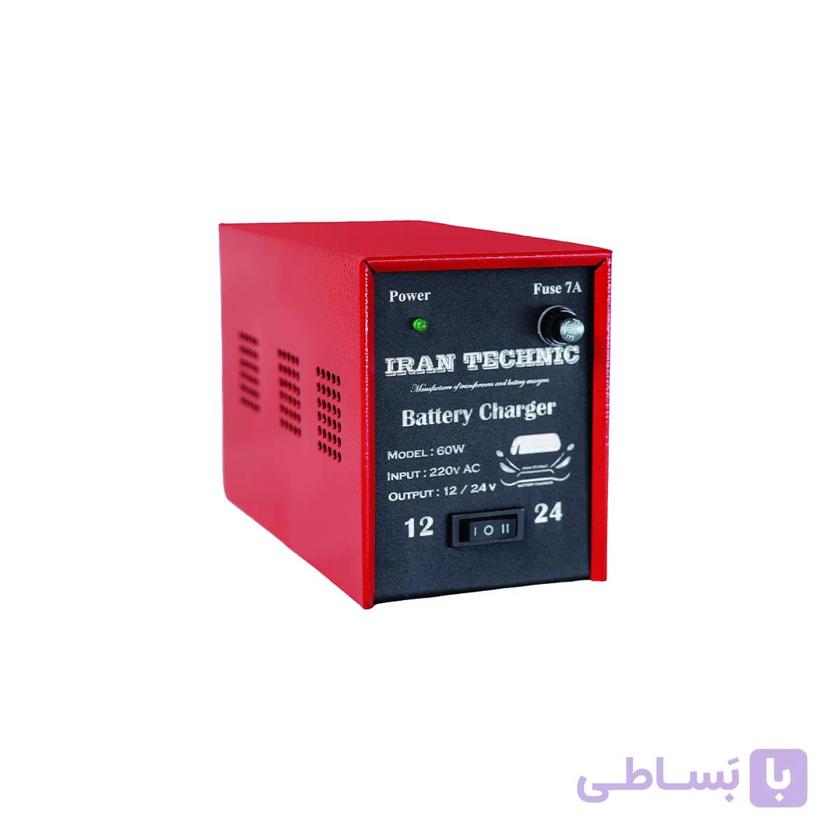 شارژر باتری خودرو مدل خانگی ایران تکنیک – مناسب خودرو و موتورسیکلت