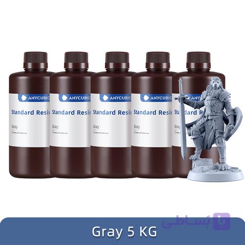 پک پنج کیلویی رزین پرینتر سه‌بعدی ANYCUBIC standard resin
