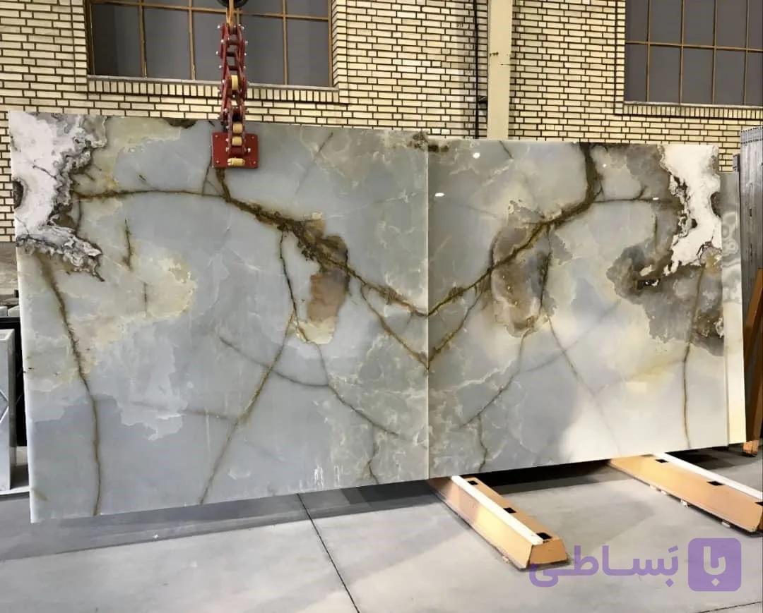 سنگ اسلب مرمر آبی