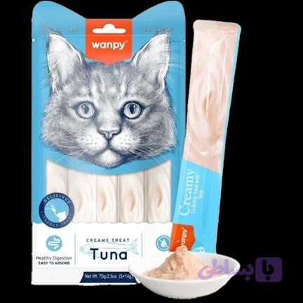 بستنی گربه ونپی با طعم ماهی تن و میگو Tuna & Shrimp وزن 14 گرم - 1عددی - پت شاپ فنچول