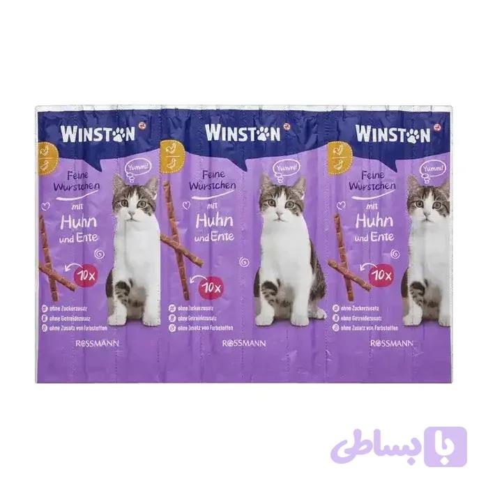 تشویقی مدادی گربه وینستون با طعم جگر مرغ Winston Treat mit geflugel leber und katzengras - پت شاپ فنچول