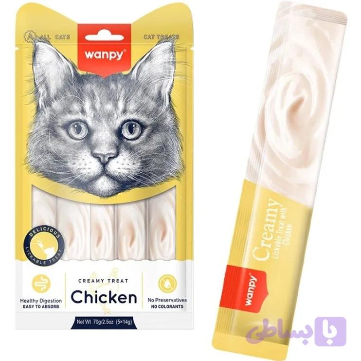 بستنی گربه ونپی با طعم مرغ Chicken وزن 14 گرم - 1 عددی - پت شاپ فنچول