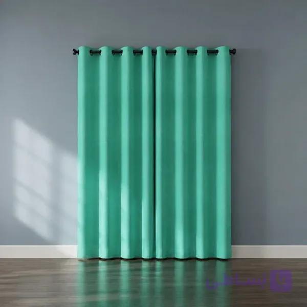 پرده پانچی مخمل هانزو - فروشگاه پرده آماده تیکو‌ دکو