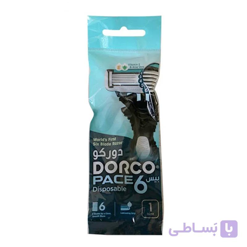 خود تراش دورکو مدل 6 تیغ سری آلوئه ورا تحت لیسانس – Dorco Pace6 Razor — تصویر 1