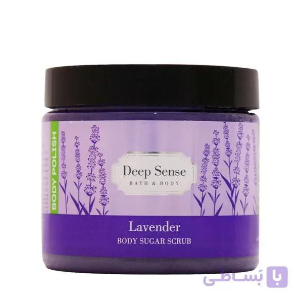 ژل اسکراب شکری بدن دیپ سنس مدل Lavender حجم 400 میلی لیتر – Deep Sense Lavender Body Sugar Scrub — تصویر 1