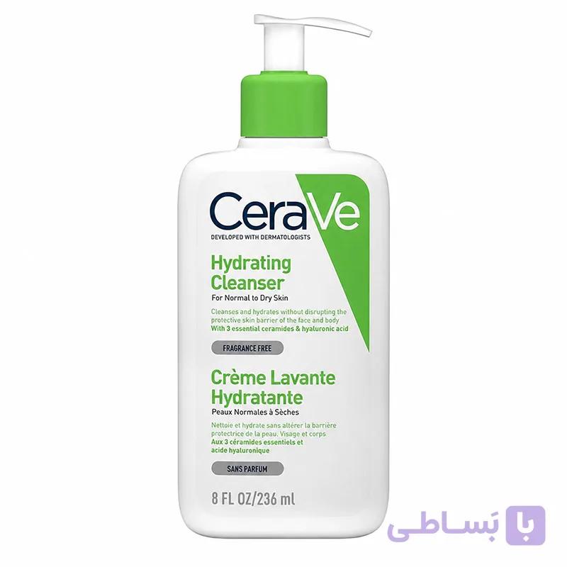 ژل شستشو هیدراتینگ سراوی اصلی 236 میل پوست نرمال تا خشک