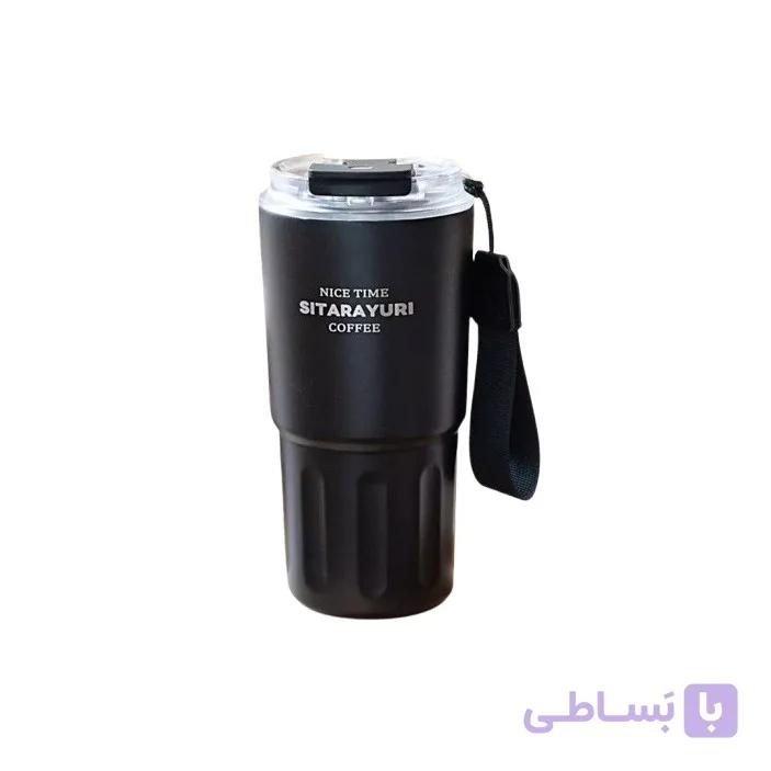 تراول ماگ سیتارایوری مدل ZF-600 گنجایش 0.6 لیتر ۲ حالته درب شفاف کیفیت درجه ۱