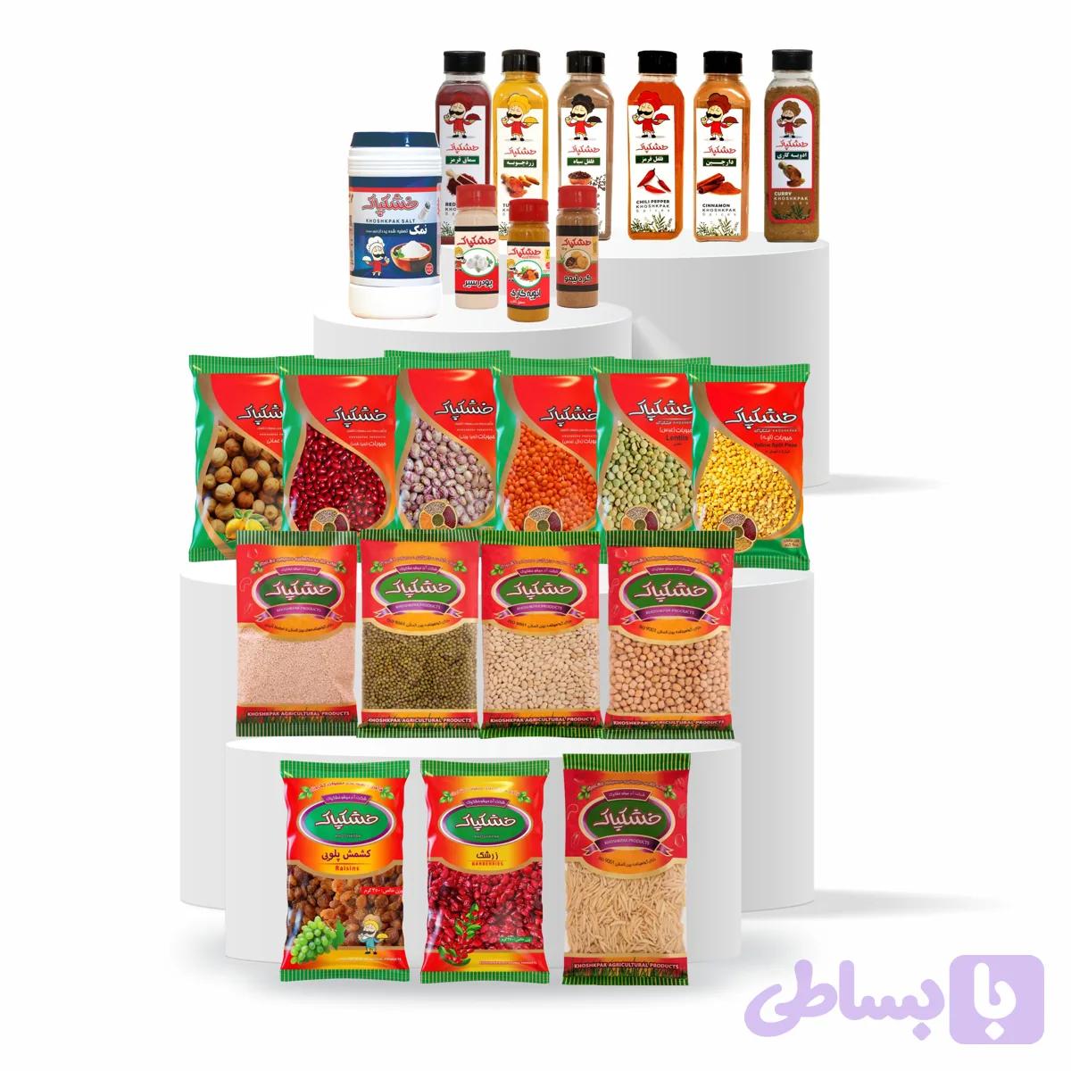 پک مواد اولیه ۳ ماهه خانه