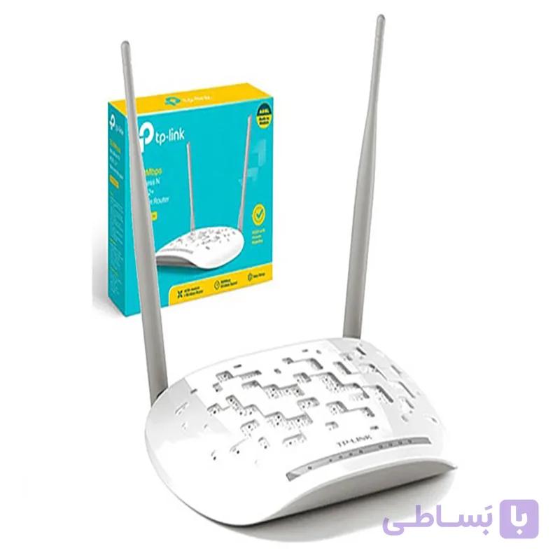 مودم روتر تی پی لینک TP LINK TD W8961N_V4 ADSL2 Plus Wireless N300 با گارانتی اصلی سازگار ارقام