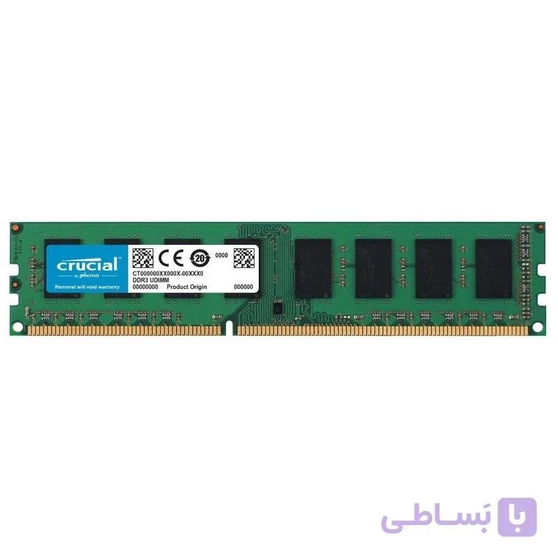 رم دسکتاپ DDR3 تک کاناله 1600 مگاهرتز CL11 کروشیال ظرفیت 8 گیگابایت