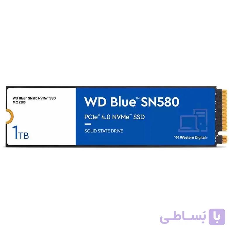 اس اس دی اینترنال PCIe Gen4 x4 وسترن دیجیتال مدل WD Blue SN580 NVMe ظرفیت 1 ترابایت